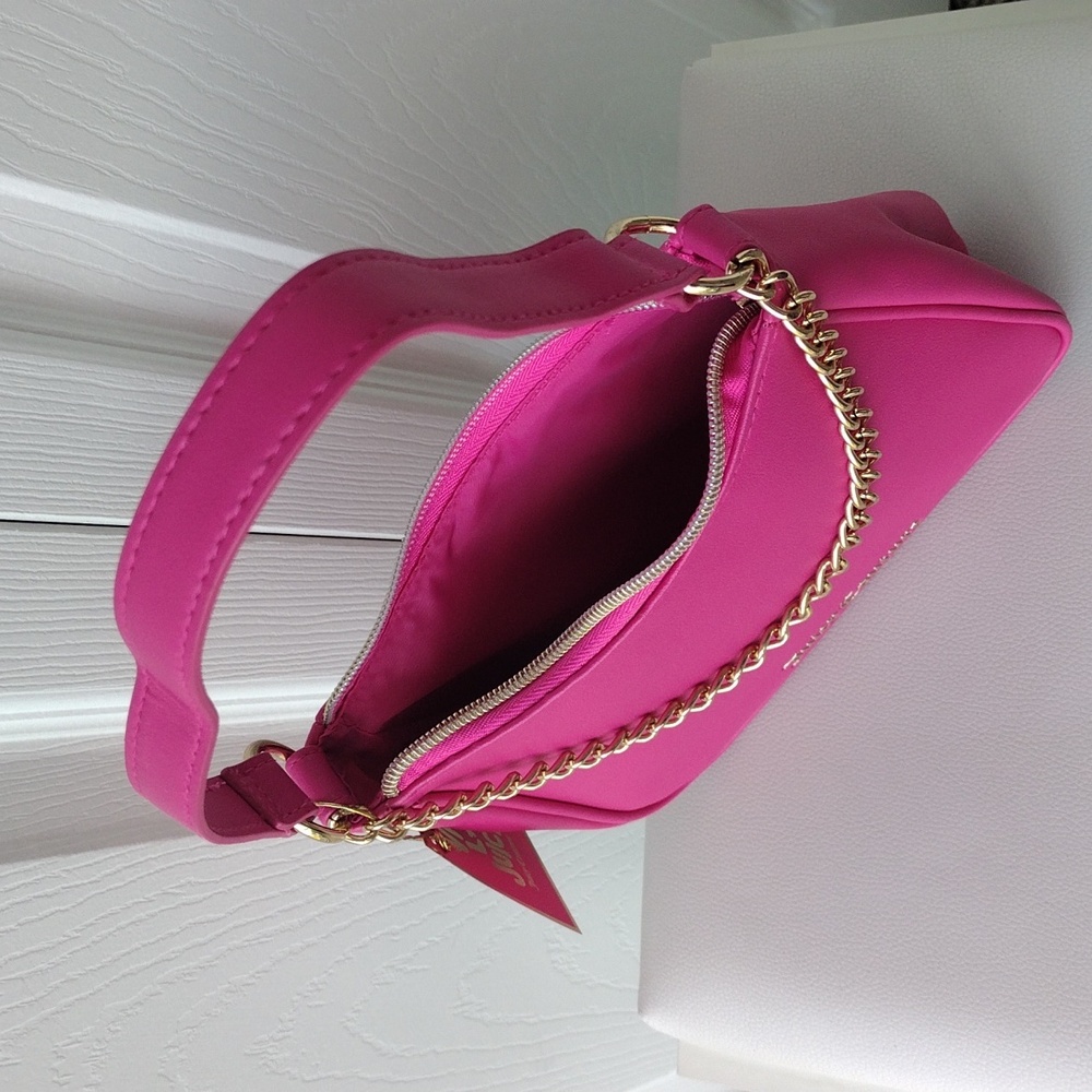 Juicy Couture Hot Pink Chain Shoulder Bag - Picture 12 of 16
